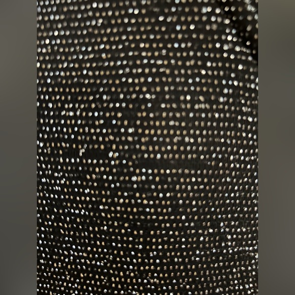 Bebe long black and silver shimmery dress - Picture 5 of 6